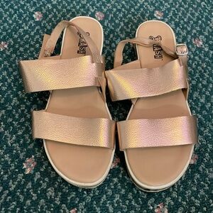 Brash US women’s size 7.5 rose gold sandals